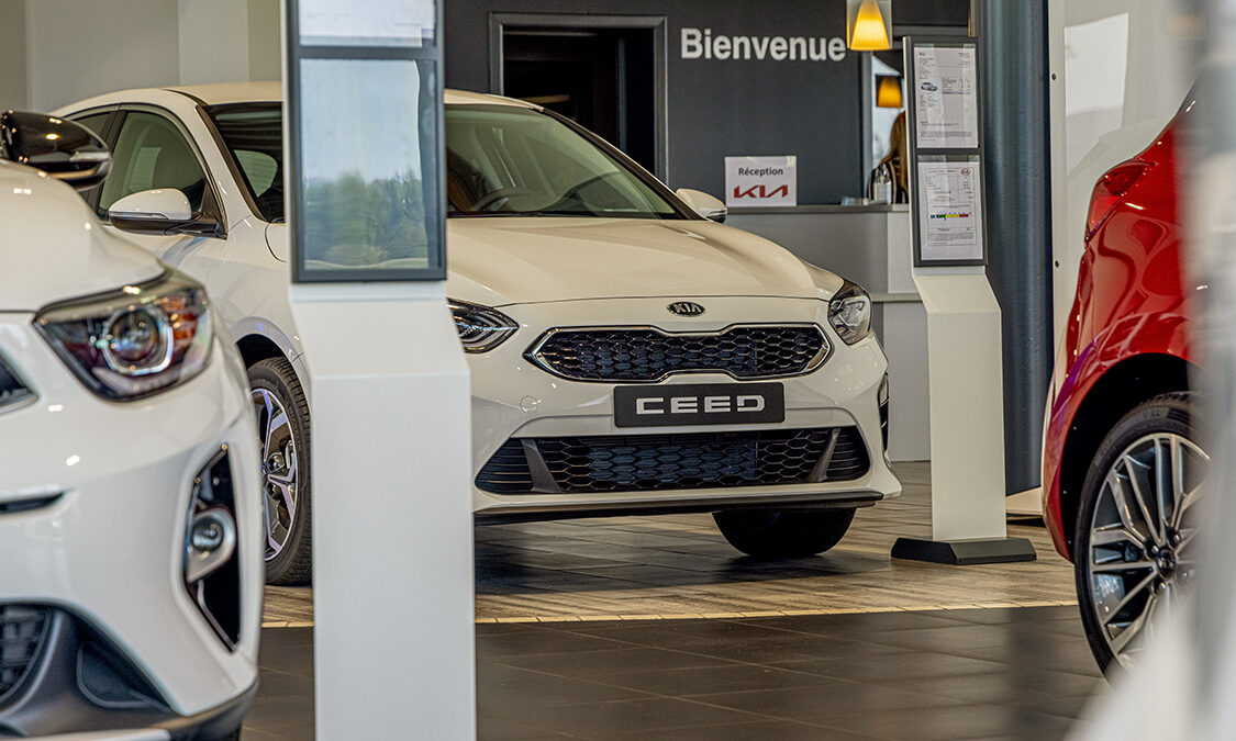 Intérieur de la concession Kia de Marche-en-Famenne