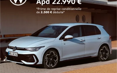 La Volkswagen Golf est disponible à partir de 22.990€ !